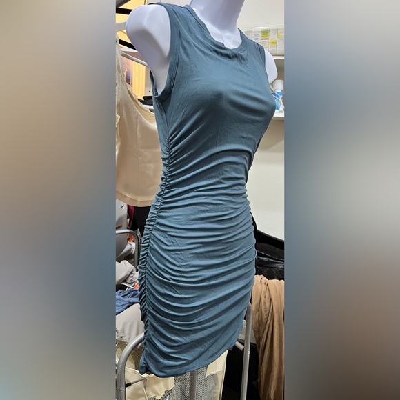 OGL Ruched Sides Crew Mini Dress - Picture 4 of 4